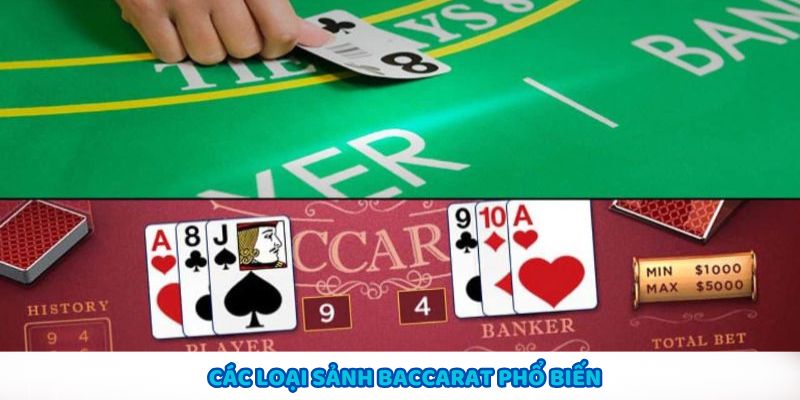 Khám phá các loại sảnh baccarat phổ biến