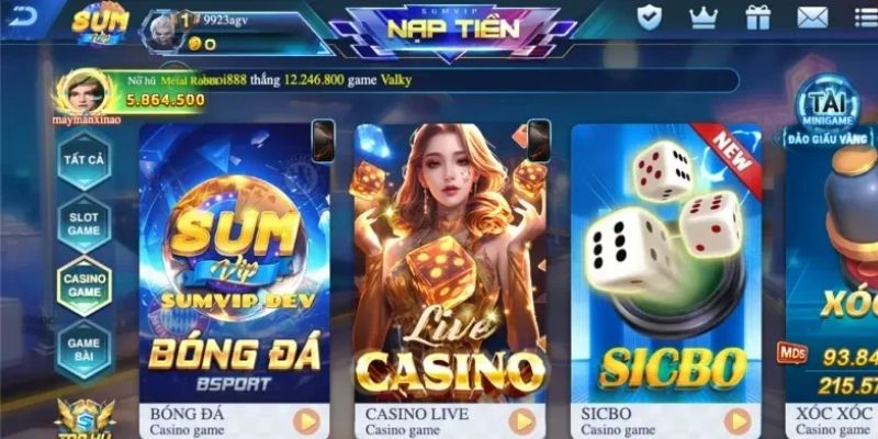 Cổng game Sumvip gây ấn tượng mạnh khi vừa ra mắt
