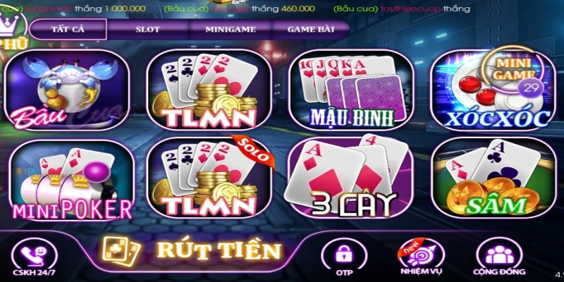 Game bài đổi thưởng tặng tiền số 1 hiện nay